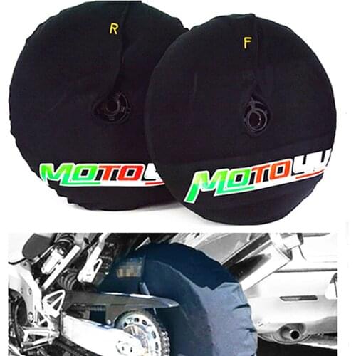 2PCS 17 inch Tire Tyre Warmers Windstop Tire Cover Polar Fleece Windbreak