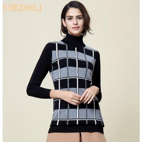 2017 blousier cashmere womens stripe cashmere sweater turtleneck sweater