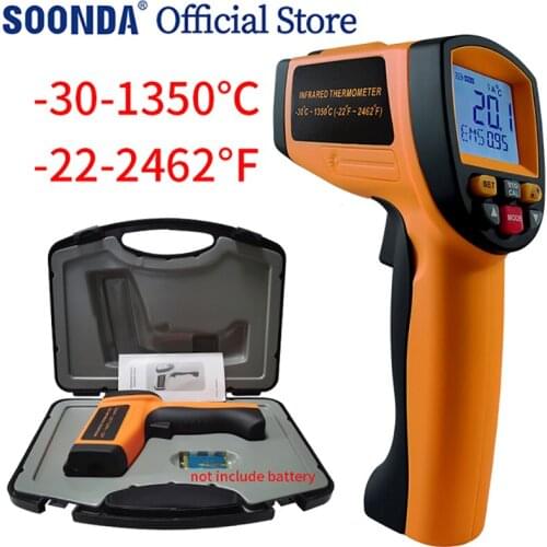 -30-1350℃ Non-contact IR Digital Infrared Thermometer with Laser Flame Furnace High Temperature Infrared temperature instrument