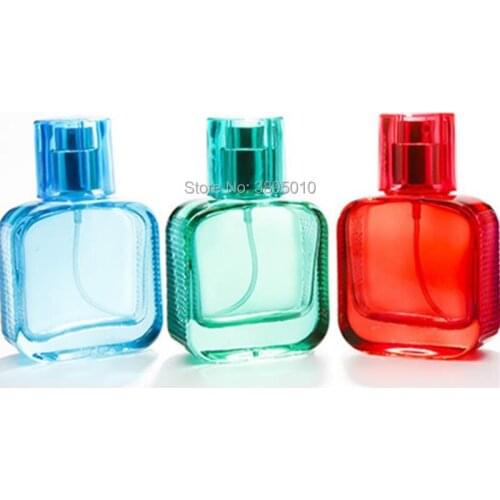 30ML Glass Empty Perfume Bottles Spray Atomizer Refillable Bottle Scent Case with Travel Size Portable F432