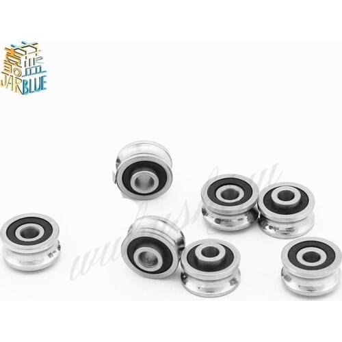 5pcs SG10 SG15 SG20 SG25 SG66 U Groove Bearing Steel Pulley Ball Bearings Track Guide Roller Bearing Brand New