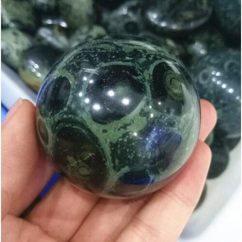 5cm wholesale peacock eye quartz crystal ball Natural malachite eye crystal ball healing as gift
