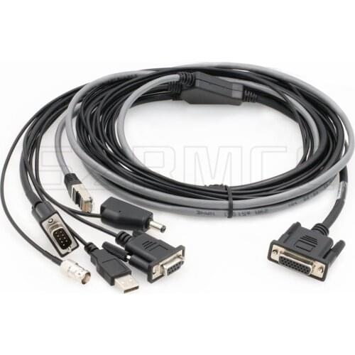 60789-00(77070-00) DB26 to DC Plug BNC DB9F DB9M USB RJ45M Multi-Function Data Power Cable for Trimble SPS Series GNSS Receiver
