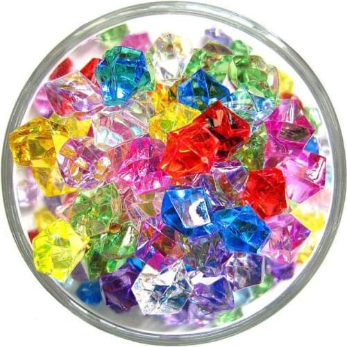 200 PCS 1.1*1.4cm Acrylic Resin Crystal Beads Connector Charm For Jewelry Making