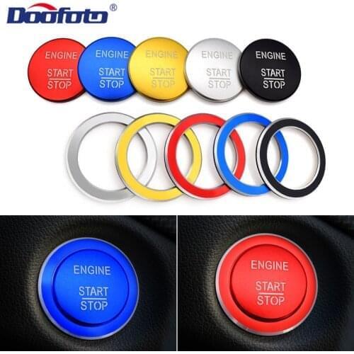 Doofoto Car Stickers For Mercedes Benz AMG A B C GLC GLA CLA GL Class W176 W246 W205 X253 X156 C117 Engine Start Stop Key Rings