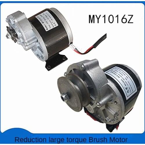 MY1016Z 250W 12/24V DC Gear Brushed Motor Brush Motor Electric Tricycle Electric Bicycle Motor Large Torque Geared Motor