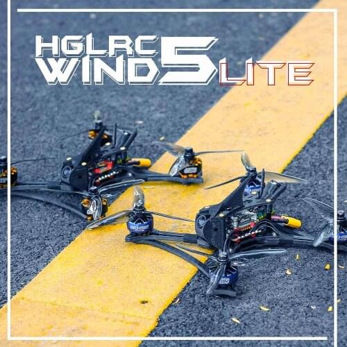 HGLRC Wind5 Lite Zeus F722 Mini 45A 350mW Foxeer Predator Nano 5 2207.5 2550KV 4S 1700KV 1900KV 6S TrueX FPV Racing Drone PNP