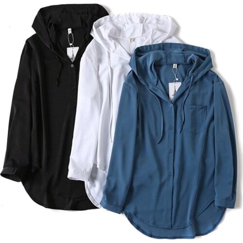 HONGRUILONG Womens Hooded Shirts