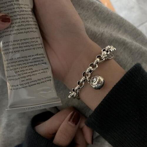 Ins Lucky Money Bag Pendant Ball Smiley Bracelet For Women Trendy Hip Hop Birthday Party Gift fine Jewelry