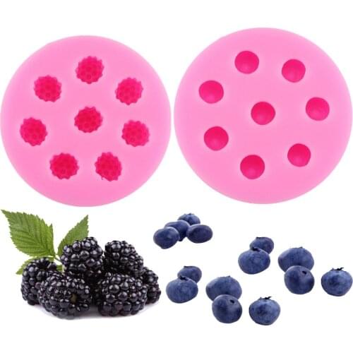 Blueberry Mulberry cooking tools decoration Silicone mold baking Fondant Sugar Craft Molds DIY Cake T1016
