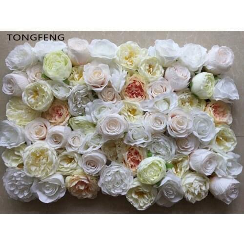 10pcs/lot Artificial silk hydrangea rose 3D flower wall wedding backdrop decoration flower stage decoration Mixcolor TONGFENG