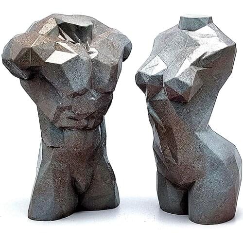 Valentines Day 3D Geometry Woman Body Candle Silicone Mold Human Body Soap Plaster Chocolate Cake Mold