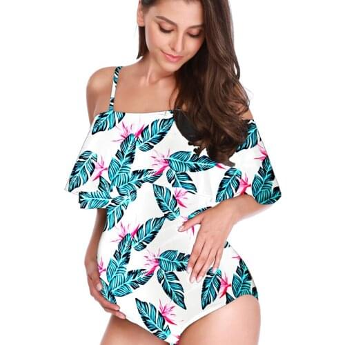 OkayMom 5XL Maternity Swimwear Clothing Pregnancy Wear Beach Bathing Suits Summer Sexy Swimming Suits For Pregnant Women 2019