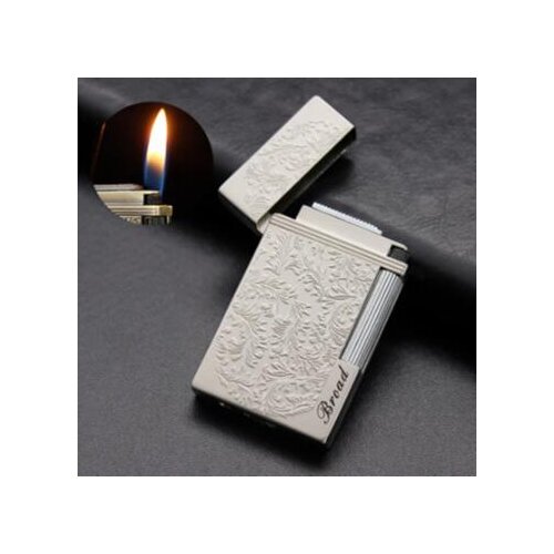 Metal Gas Lighter Grinding Jet Butane Metal Gas PING Bright Sound Cigarette Cigar Tool Inflated