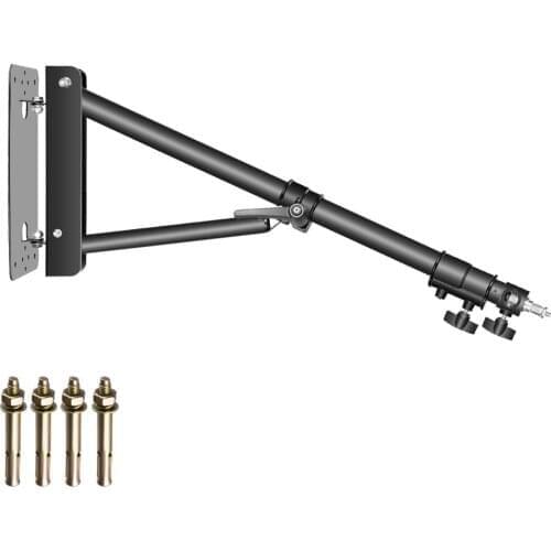 Neewer Triangle Wall Mounting Boom Arm for Photography Studio Video Strobe Lights Monolights Softboxes Umbrellas Reflectors