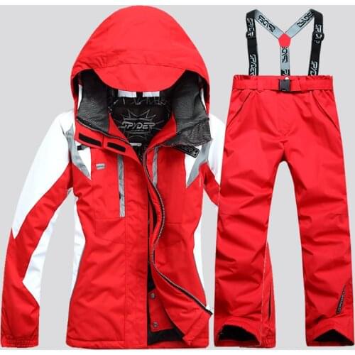 New Outdoor Sports Womens Thickened Ski Suit Windproof Waterproof Warm Breathable And Wear-resistant Snowboard Jacket