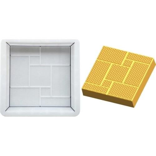 DIY Plastic Molds Road Square Board Brick Concrete Mold Pavement Brick Garden Decoration Lawn Path Road Paving Cement Brick