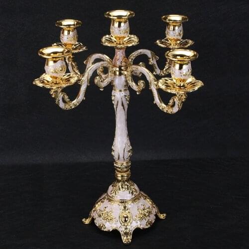 European-Style Candle Holder Home Decoration Retro Romantic Gift Candlelight Dinner Wedding Props KTV Hotel Candlestick