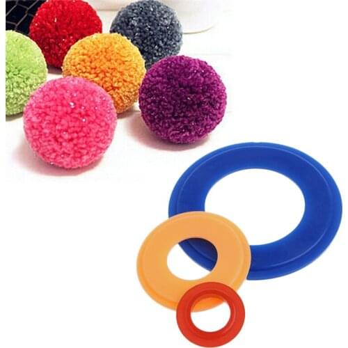 Pompom Maker Fluff Ball Weaver Weaving Knitting Needle Craft DIY Tool 3 Sizes needlework for knitting needles