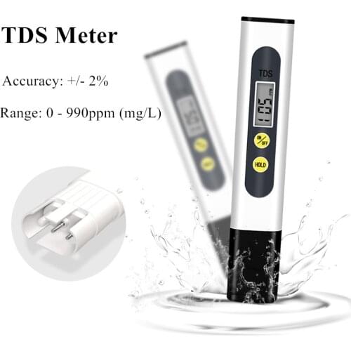 Professional Automatic calibration TDS ppm Meter, Digital Test Pen For Hydroponics, Pool, Aquarium, Spa 20
