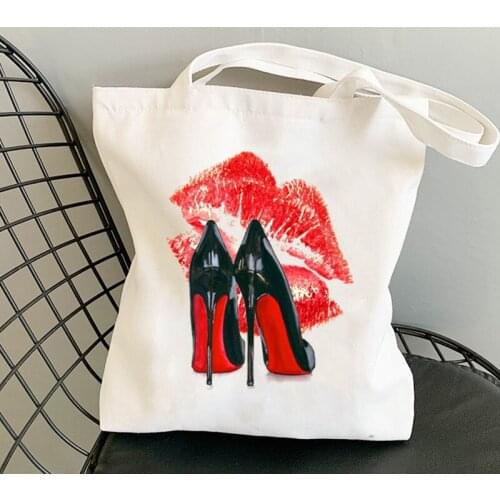 Simple Shopping Bag Shopper Eco Canvas White Shopper Bolsas De Tela Bag Shoping Reusable String Net Sacolas