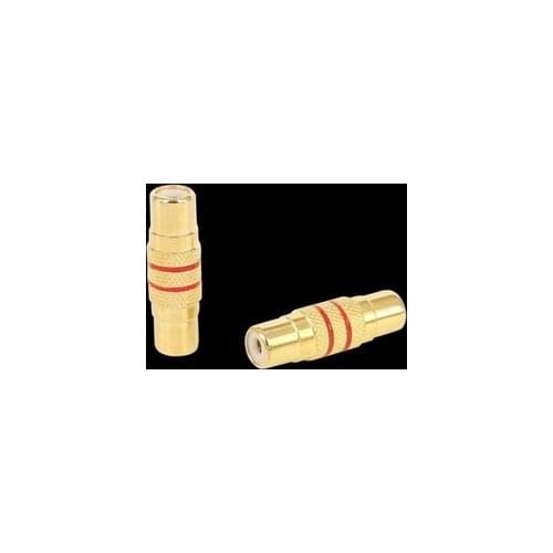 RCA Female to Female Coupler Plug Audio Video AV Cable Adaptor RCA Joiner Connector