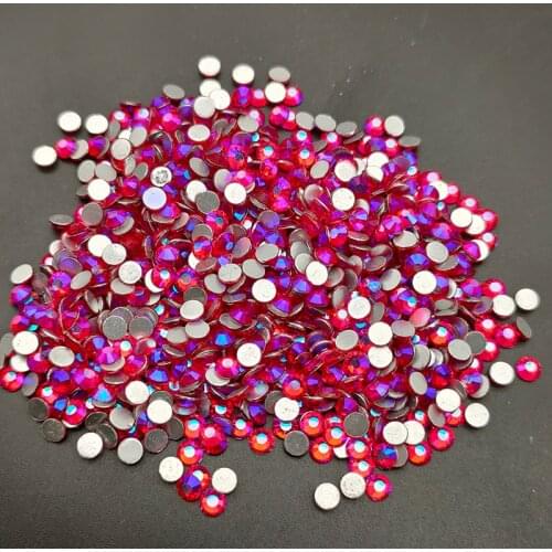 SS3-SS16 AB Color Crystal Non Hot Fix Rhinestones Flatback Glass Strass Crystal стразы для рукоделия Nail Art Decorations