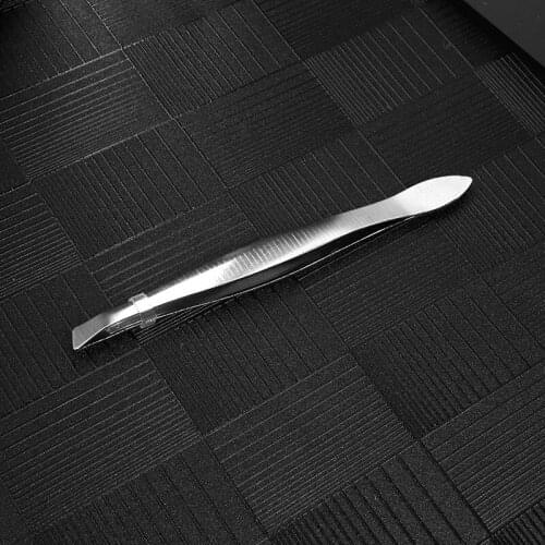 No Embroidered Steel Eyebrow Clip Tweezers Eyebrow Trim Slant Pull Eyebrow Pliers