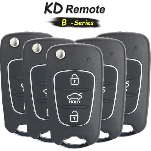 KEYECU 5x B-Series B04 Universal Remote 3 Button Control Key for KD900 KD900+, KEYDIY Remote for B04