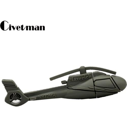 Helicopter USB Flash Drive Cool Maverick Helicopter 256GB/128GB/64GB/32GB/16GB/8GB Aircraft USB 2.0 Flash Memory Stick Pendrive