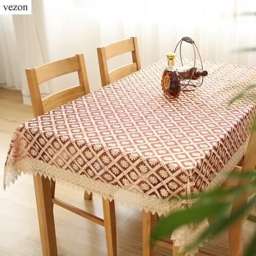 Vezon Lace Tablecloths On The Table