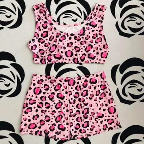 Women Casual Sleeveless Yoga Suit Workout Sports Yoga Set Floral Vest Short Crop Tops + Shorts Athletic Short Sets Homewear