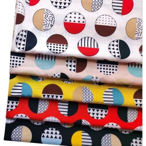 Women dress skirt patchwork sewing chiffon printed Fabric