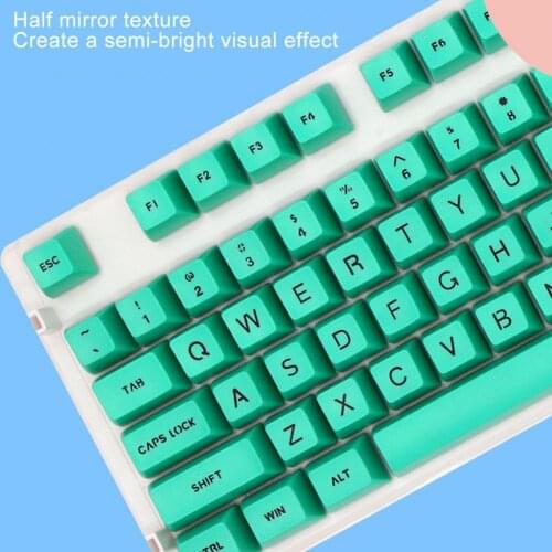 108Pcs Backlight Solid Color ABS Key Caps Replacement for Mechanical Keyboard
