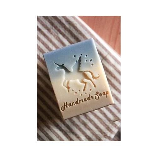 Unicorn Handmade Soap Acrylic Seal Mold Seal Frame Mini Diy Natural Organic Glass Patterns4-5cm