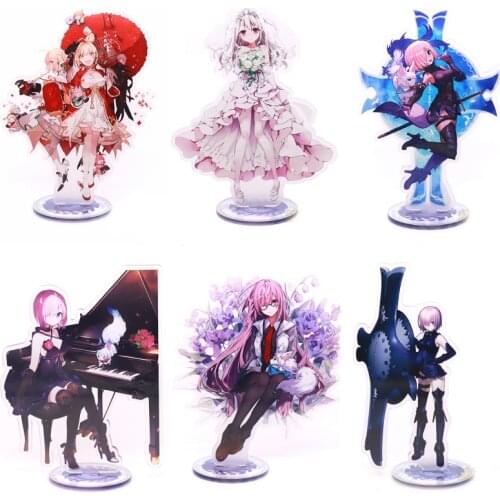 Anime Fate/stay night Cartoon Acrylic Stand Figure Saber Cosplay Prop Desk Decor Toy Christmas Gifts for Friend 1pcs New