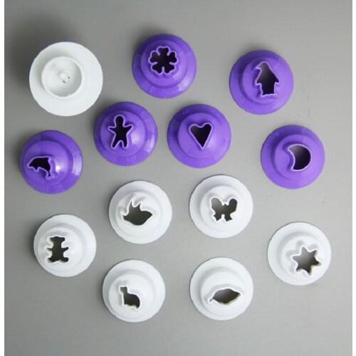 Free Shipping FDA High Quality 12pcs Variable Flowers&Animals Fondant Plunger Cutters Set