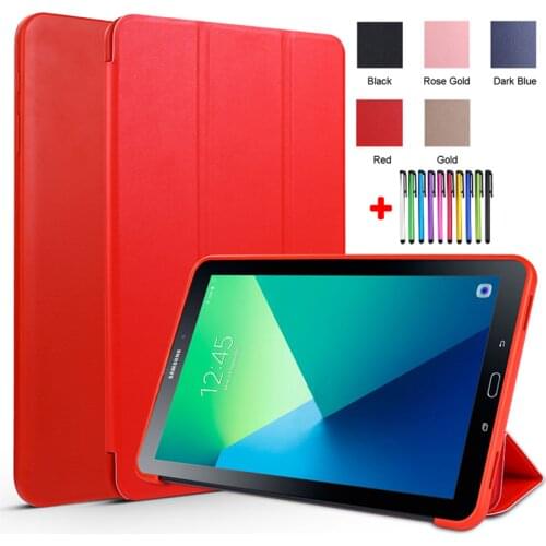 Cover for Samsung Galaxy Tab A 10.1 2016 Folding Skin Flip PU Leather Shell for Samsung Tab A6 A 6 10.1 T580 T585 Tablet Funda