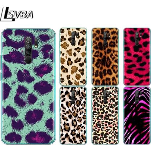 Leopard Cheetah Fashion Silicone Cover For Xiaomi Redmi Note 9 9A 9AT 9C 9S Pro Max 9T 8T 8 7 6 5 Pro 5A 4X 4 Phone Case