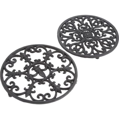 DRELD Cast Iron Teapot Trivets Insulation Pot Coaster Bowl Pad Placemat Plate Pad Table Mat Kitchen Antique Furniture Decoration