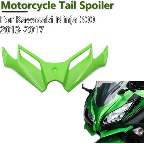 For Kawasaki Ninja 300 Ninja 250 NINJA300/250 2013-2017 Motorcycle Accessories Pneumatic Tail Spoiler Protector Front Fairing