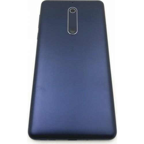 For Nokia 5 TA-1053 1024 1044 Dual card Housing Mobile Phone LCD Middle Frame Back battery door cover volume power button