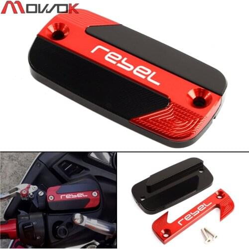 For Rebel 300 Rebel 500 2017-2020 2019 2018 New Motorcycle CNC Aluminum Front Brake Fluid Reservoir Cap Cover With LOGO