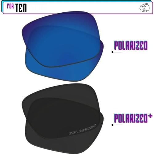 EZReplace Polarized Replacement Lenses for - Oakley Ten Sunglasses - BlackPPlus-SapphireP