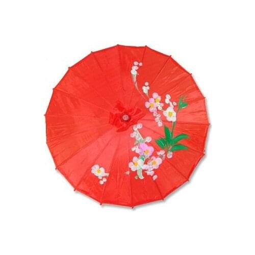 [ Fly Eagle ] Chinese Japanese Oriental Umbrella Parasol 22in Transparent Red