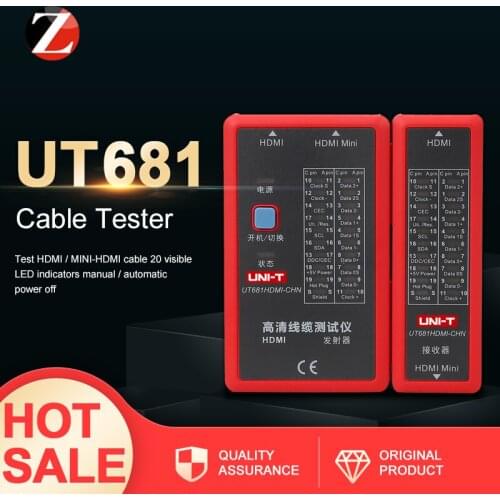 Cable Tester UNI-T UT681C UT681C Network+ telephone line to line function Network Cable/Phone Line/HDMI/MINI-HDMI HD Cable Test