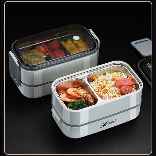 304 Stainless Steel Lunch Box For Kid New Single Layer Or Double Layers Bento Box For Student Food Container Case For Office New