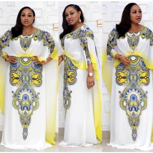 Summer Long Maxi Dress African Dresses For Women Dashiki 2020 Plus Size Ladies Party Traditional African Dress Fairy Clothing