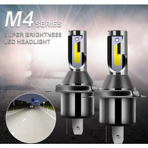 M4 H4 LED Headlights 9003 HB2 Car LED Headlight Bulbs High Brightness High Power 36W 7200LM 6000K White Bulb Turbo Lamp For Car