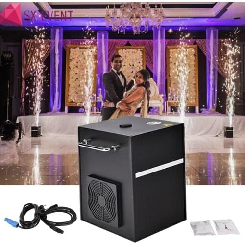 Wedding event 650w cold firework machine dmx cold spark fountain firework machine remote for wedding stage effects sparkler